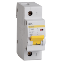 IEK Автоматический выключатель ВА47-100 1Р 100А 10кА D (MVA40-1-100-D)
