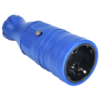 IEK OMEGA Розетка переносная РБп14-1-0м IP20 каучук синяя (OM-KR20-16-20-P1-00-K07)