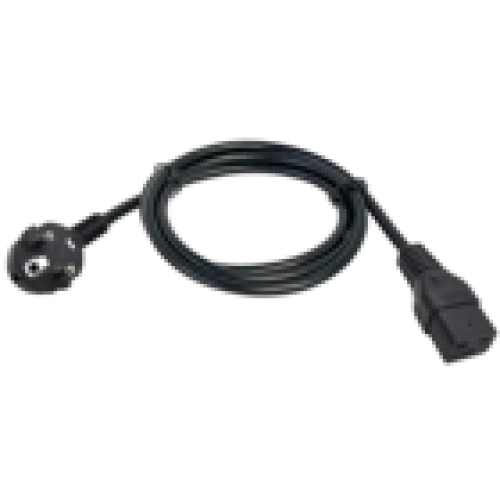 IEK ITK Кабель электропитания PDU сечением 3х1,5 3М с разъёмами C19 и Schuko (PC-C19D-3M)