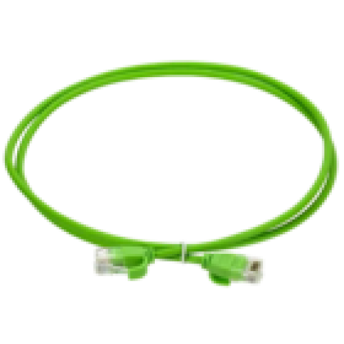 IEK ITK Коммутационный шнур кат.6 UTP LSZH 3м slim колпачок с язычком зеленый (PC02-C06UL-3M-SL-WT)