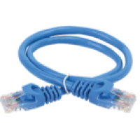 IEK ITK Коммутационный шнур (патч-корд) кат.5E UTP LSZH 1м синий (PC03-C5EUL-1M)