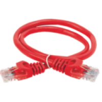 IEK ITK Коммутационный шнур (патч-корд) кат.5E UTP LSZH 3м красный (PC04-C5EUL-3M)
