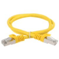 IEK ITK Коммутационный шнур (патч-корд) кат.5E FTP 1м желтый (PC05-C5EF-1M)