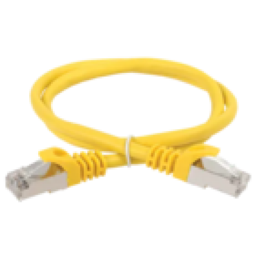 IEK ITK Коммутационный шнур (патч-корд) кат.5E FTP LSZH 2м желтый (PC05-C5EFL-2M)