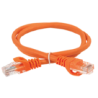 IEK ITK Коммутационный шнур (патч-корд) кат.6 UTP PVC 7м оранжевый (PC07-C6U-7M)