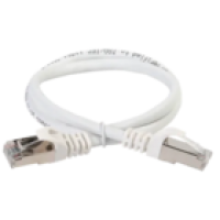IEK ITK Коммутационный шнур (патч-корд) кат.5E FTP 0,5м белый (PC08-C5EF-05M)