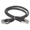 IEK ITK Коммутационный шнур (патч-корд) кат.5E FTP LSZH 15м черный (PC09-C5EFL-15M)