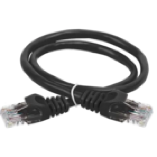 IEK ITK Коммутационный шнур (патч-корд) кат.5E UTP PVC 10м черный (PC09-C5EU-10M)