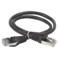 IEK ITK Коммутационный шнур (патч-корд) кат.6 FTP PVC 2м черный (PC09-C6F-2M)