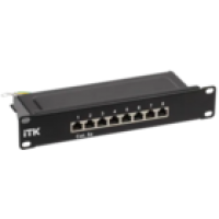 IEK ITK 1U патч-панель кат.5E STP 8 портов 10 (Dual IDC) (PP08-1UC5ES-D05-10)