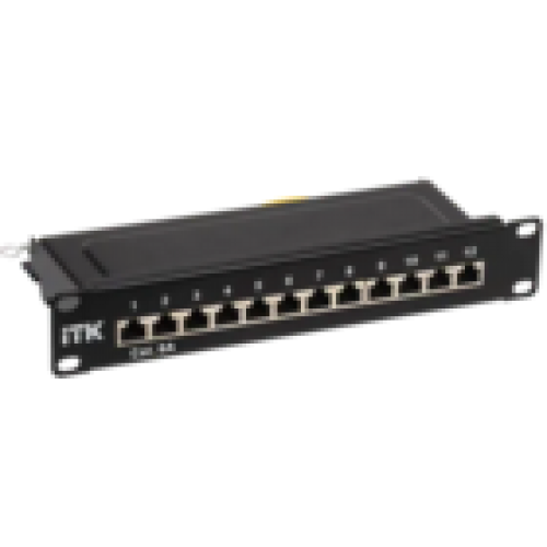 IEK ITK 1U патч-панель кат.6A STP 12 портов 10 (Dual IDC) (PP12-1UC6AS-D05-10)
