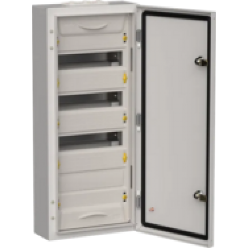 IEK TITAN 5 Корпус металлический ЩРн-48 (1х48) 710х310х140мм IP54 серый (одна дверь) (TI5-50-N-048-54-7035)