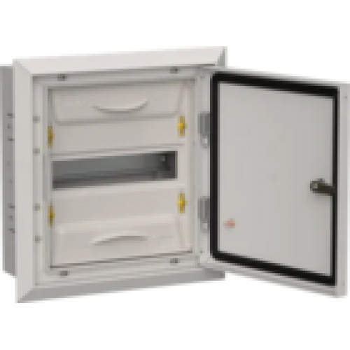 IEK TITAN 5 Корпус металлический ЩРв-12 (1х12) 380х365х130мм IP31 серый (одна дверь) (TI5-50-V-012-31-7035)