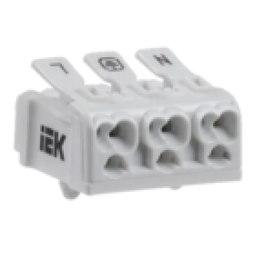 IEK Клемма пружинная соединительная КСПн3-L+N+PE (UKZ-B06-3P-F1-E0-10)