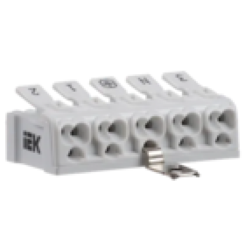 IEK Клемма пружинная соединительная КСПз5-3L+N+PE (UKZ-B06-5P-F0-E1-10)