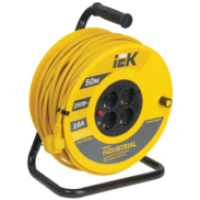 IEK Катушка УК50 с термозащитой 4 места 2P+PE/50м 3х1,5мм2 INDUSTRIAL (WKP15-16-04-50)