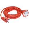 IEK Шнур УШ-01РВ с вилкой и розеткой 2P+PE/10м 3х1,0мм2 оранжевый (WUP10-10-K09-N)