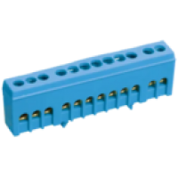 IEK Шина N ноль в корпусном изоляторе на DIN-рейку ШНИ-6х9-10-К-С (YNN10-69-10KD-K07)