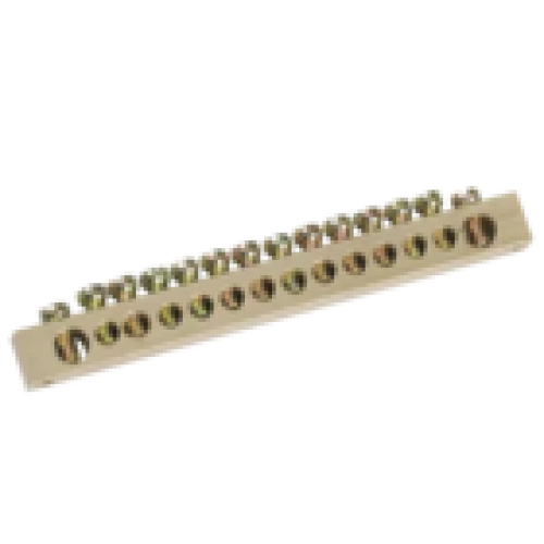 IEK Шина PEN земля-ноль 6х9мм 14/2 (14групп/крепеж по краям) (YNN11-14-100)