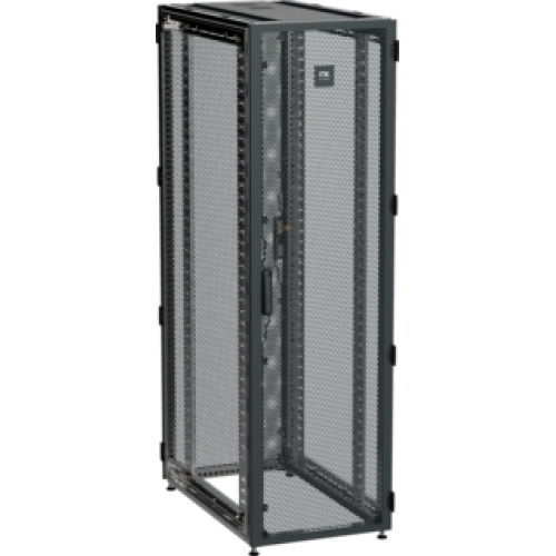 IEK ITK by ZPAS Шкаф серверный 19 42U 600х1200мм одностворчатые перфорированные двери черный РФ (ZP05-42U-0612-PP-R)